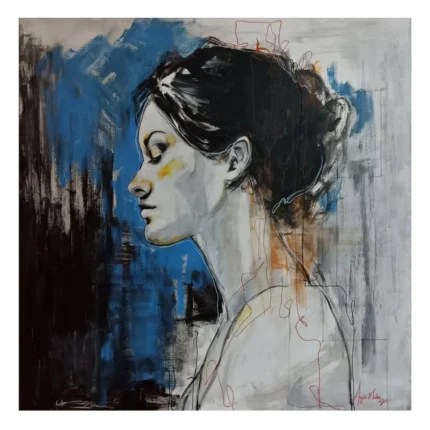 Madrugada azul 80x80cm